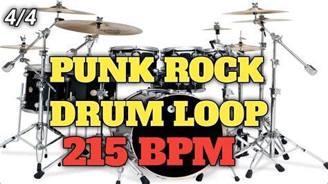 Punk Rock Drum Loop Bpm Time Youtube