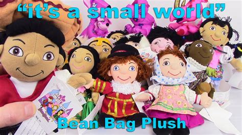 Disney Its A Small World Bean Bags Set Of 16 Stuffed Plush Value