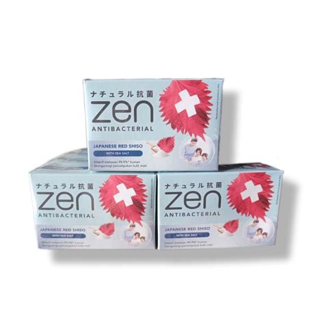 Jual Zen Antibacterial Sabun Batang Hemat 1 Pack Isi 4 Pcs Shopee