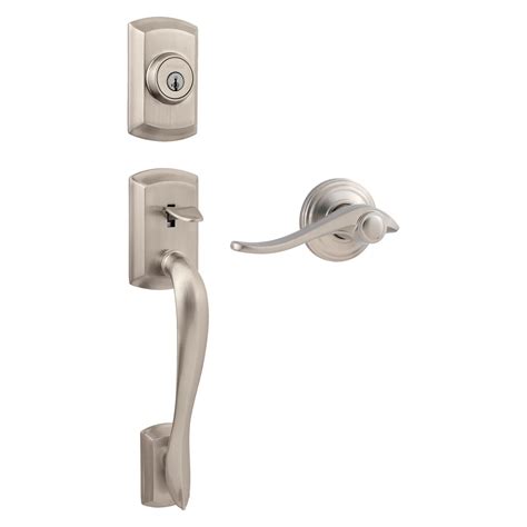 Brentwood Handleset With Belmont Lever Featuring Smartkey Weiser