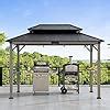 Amazon Sunjoy Wooden Grill Gazebo 8 X 12 Ft Steel Hardtop