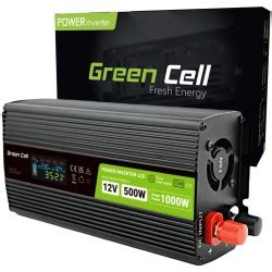 PRZETWORNICA NAPIĘCIA Green Cell PowerInverter LCD 12V 230V 500W