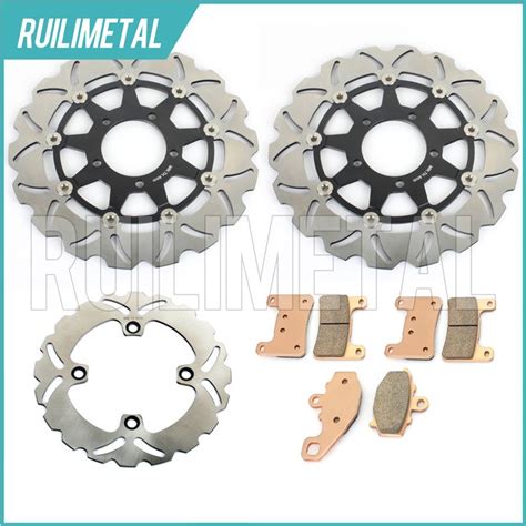 310mm Full Set Front Rear Brake Discs Rotors And Pads For Kawasaki Ninja