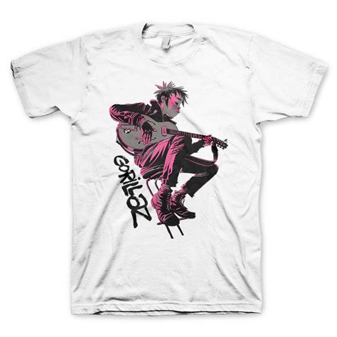 Gorillaz Sitting Pink T-Shirt - VISION MERCH