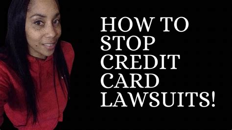 How To Stop 🛑 Credit Card Lawsuits Youtube