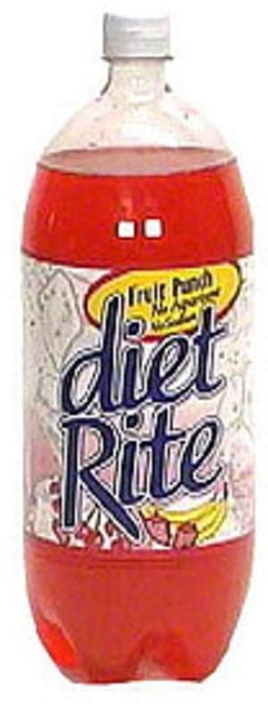 Diet Rite Fruit Punch Flavored Soda 676 Oz Nutrition Information