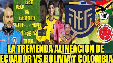 CON VARIOS CAMBIOS LA TREMENDA ALINEACION DE ECUADOR PARA ENFRENTAR A