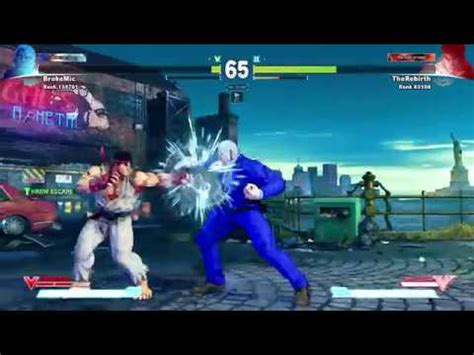 Street Fighter V Urien Vs Ryu Scramble Fighter V Youtube