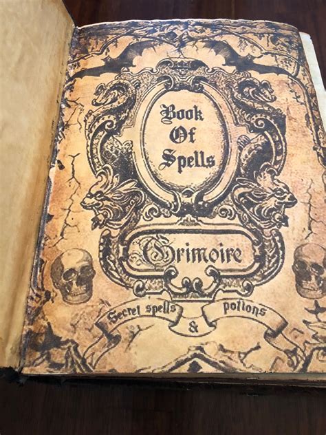 Winifreds Spellbook Title Page Book Of Shadows Grimoire Book