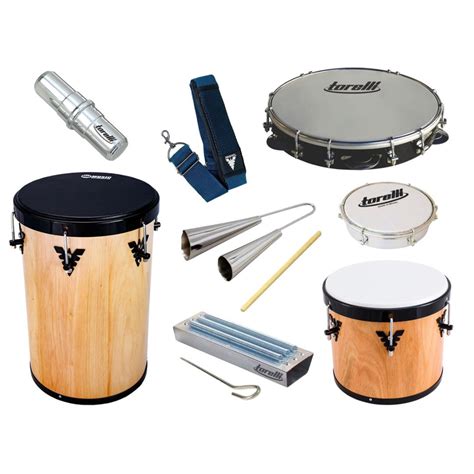 Kit Samba Pagode Rebolo Repique Pandeiro Reco Ganza Tamborim Agogo Em