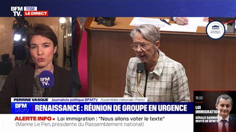 Projet de loi immigration les groupes de la majorité réunis en urgence