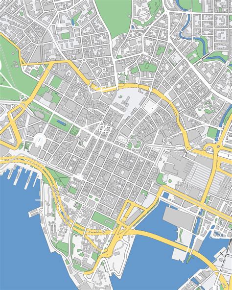 Oslo City Digital Map Poster Geographical Maps And More