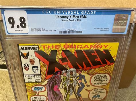 X Men 244 CGC 9 8 White Pages 1st Appearance Jubilee EBay