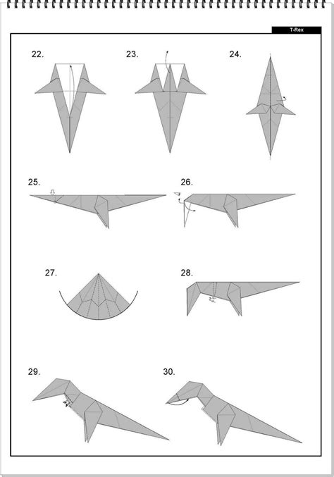 Ruby Book Origami Diagram Tyrannosaurus Rex Jo Nakashima Book