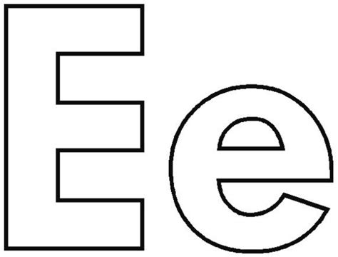 Alphabet – A thu E | Lettering, Printable letters, Letter e