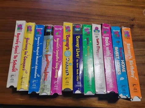 Barney Vhs Tape Lot Lot Of 12 £11698 Picclick Uk