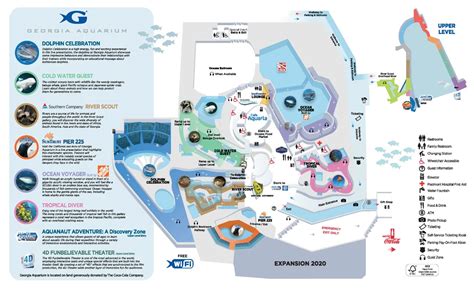 Georgia Aquarium Map And Brochure Themeparkbrochures Net