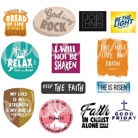 Christian Stickers Free Printable Bible Verse Stickers