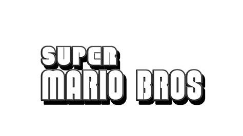 Hd Super Mario Bros Logo By Turret3471 On Deviantart