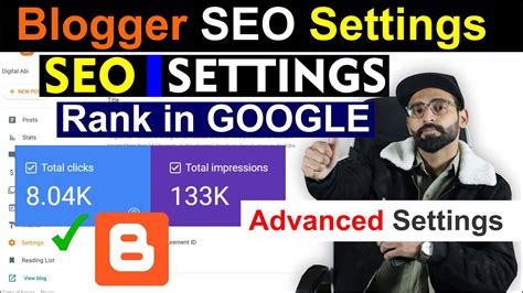 Blogger SEO Settings 2023 Advanced SEO SEO Settings For BLOGGER