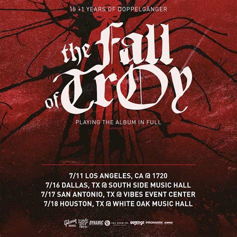 The Fall Of Troy ‘doppelgänger 16th Anniversary Shows Nextmosh