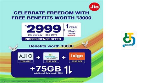 Jio Independence Day Offer 2022 Reliance Jio Rs 2999 Prepaid Plan