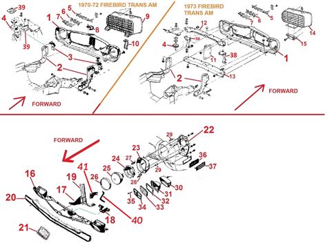 70-73 TRANS AM FIREBIRD FRONT BUMPER & GRILLE PARTS – Chicago Muscle ...