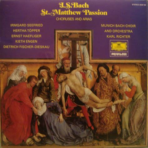 Chorus And Arias From The St Matthew Passion De Johann Sebastian Bach