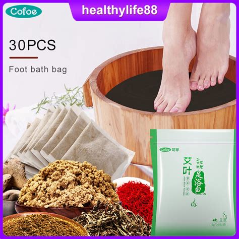 Cofoe 30PCS Box Foot Bath Pack Bag Aiye Foot Bath Powder Chinese