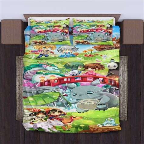 Ghibli Characters Bedding Set Duvet Cover Set Bedding Set Duvet Cover