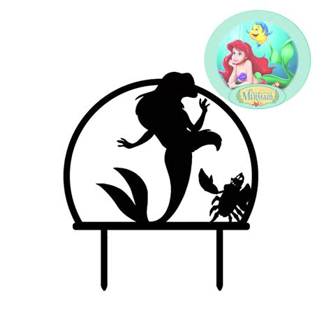 Disney Ariel Silhouette Printable