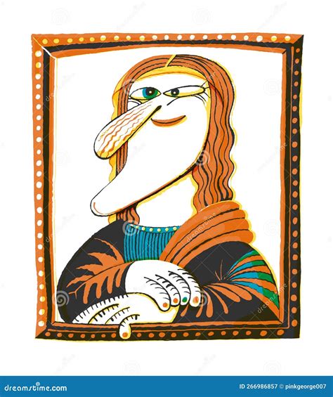 Mona Lisa - Gioconda By Leonardo Da Vinci, Painting With Big Nose