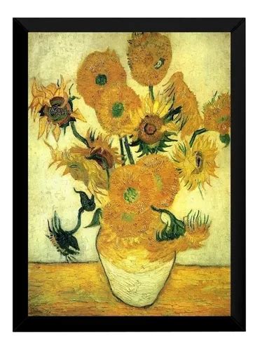 Quadro Poster Arte Van Gogh Os Girassois Moldura X Cm A