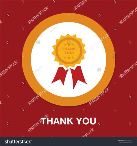 Thank You Ribbon Thank You Note Stock Vector (Royalty Free) 1524115712 ...