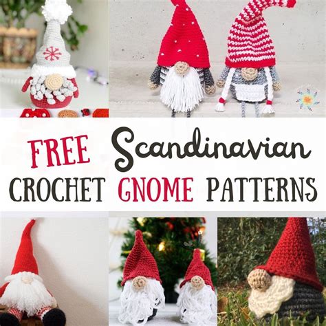 50 Free Crochet Gnome Patterns Stardust Gold Crochet