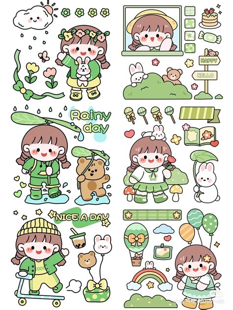 Craft Stickers Kawaii Stickers Printable Stickers Cute Stickers