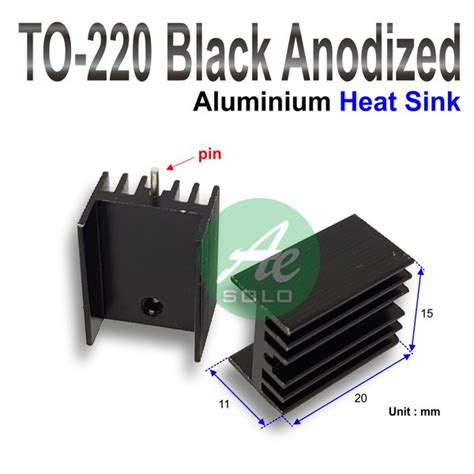 Jual Heatsink TO 220 Pendingin 21x15x11mm Aluminium Heat Sink Anodized