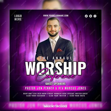 Premium Psd Church Conference Flyer Social Media Post And Web Banner