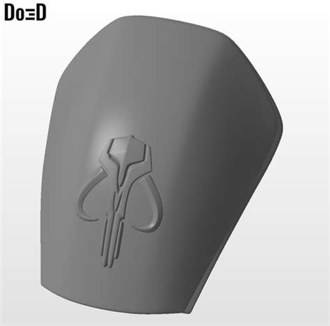 Bo Katan Mandalorian Shoulder Armor Mythosaur Sigil 3d Printable File