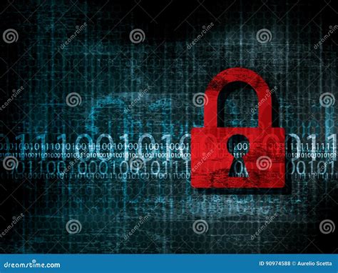 Vulnerable Security Stock Vector Illustration Of Data 90974588