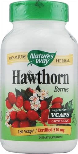 Nature S Way Hawthorn Berries Capsules 510mg 180 Ct Smiths Food And