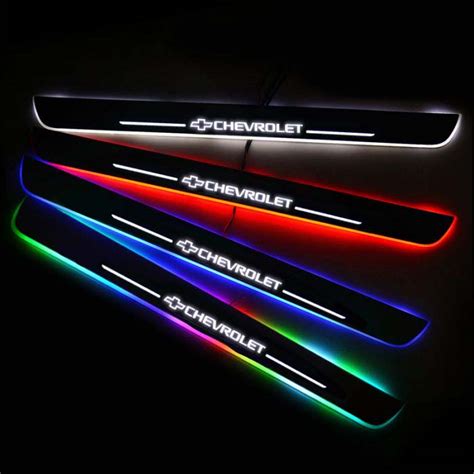 Illuminated Chevy Led Door Sills Pro Lights Carledlogo