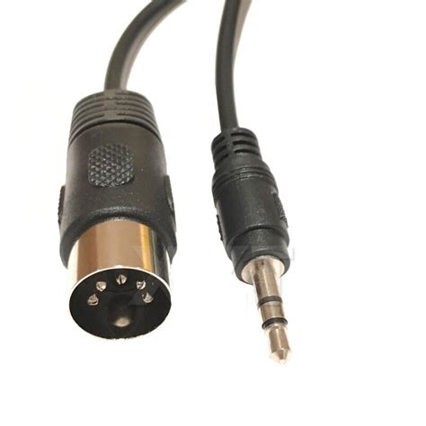 5FT Din 5 Pin Din MIDI Male To 3 5mm Male Plug Stereo Jack Audio