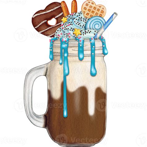 Watercolor Hand Drawn Milkshake 22147452 Png