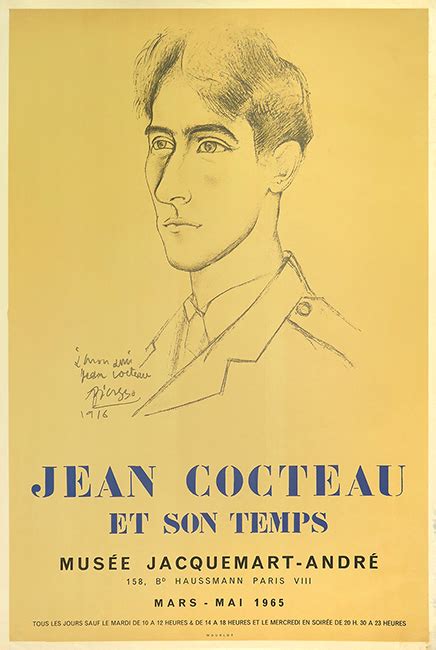 Picasso Jean Cocteau Et Son Temps Affiche Imprim E En