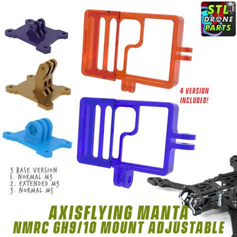 Archivo Stl Axisflying Manta Namelessrc Soporte Desnudo Para Gopro Hero