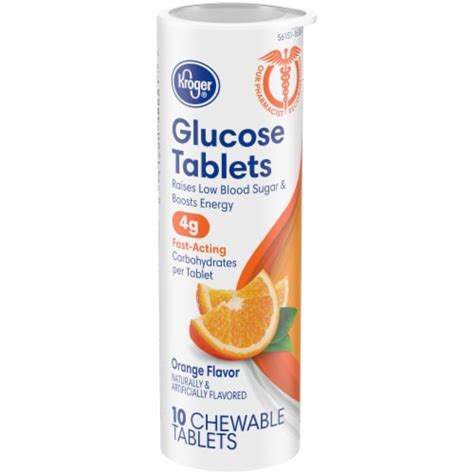 Kroger® Orange Chewable Glucose Tablets 10 Ct Kroger