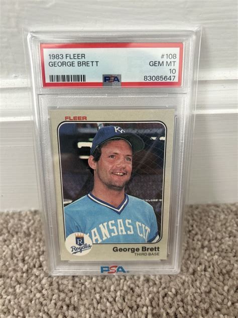 George Brett 1983 Fleer 108 Base PSA 10 Price Guide Sports Card Investor