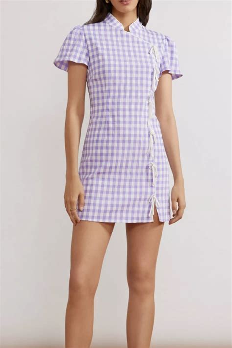 Rent Seersucker Lilac Harlow Dress Kitri HURR