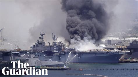 Uss Bonhomme Richard On Fire